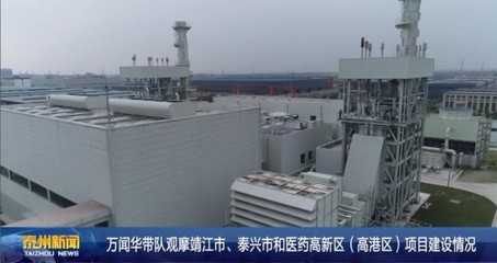 万闻华带队观摩靖江市、泰兴市和医药高新区(高港区)项目建设情况